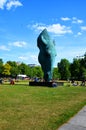 Horse head statue in Hyde park