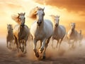 Horse herd run