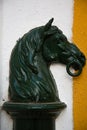 Horse hitching post Royalty Free Stock Photo