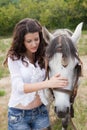 Horse hug Royalty Free Stock Photo