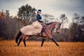 Horse-hunting with ladies in riding habit