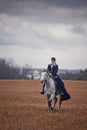 Horse-hunting with ladies in riding habit