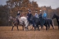 Horse-hunting with ladies in riding habit