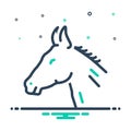 Mix icon for Horse, steed and equine