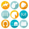 Horse Icons Royalty Free Stock Photo