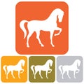 Horse icons set