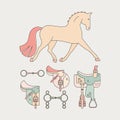 Horse Illustration Royalty Free Stock Photo