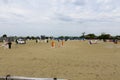 Horse jump course at the equitation contest