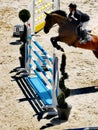 Horse Jumping during Crans Montana Jumping Longines Event 2019