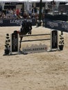 Horse Jumping during Crans Montana Jumping Longines Event 2019