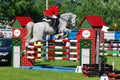 Horse jumping hurdle