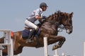 Horse jumping show Royalty Free Stock Photo