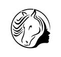 Horse Lady Logo Vector Illustration