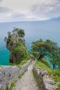 Horse lighthouse in SantoÃÂ±a, Cantabria, Spain Royalty Free Stock Photo