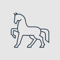 The Horse Line Logo illustration logo