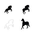 Horse logo horse black and white horse Horse black and white jump horse run horselinart horse