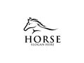 horse logo design, head horse logo vector template Royalty Free Stock Photo