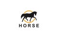 Horse logo template design icon vector illustration.