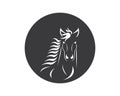 Horse Logo Template Vector Royalty Free Stock Photo