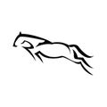 Horse Logo Template Vector illustration design. emblem of horse head on white background Royalty Free Stock Photo