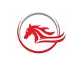 Horse Logo Template Vector symbol Royalty Free Stock Photo