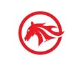 Horse Logo Template Vector symbol Royalty Free Stock Photo