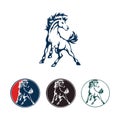 Horse Logo Template Vector Royalty Free Stock Photo