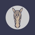 Horse logo vector icon design Royalty Free Stock Photo