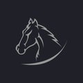 Horse logo vector icon design Royalty Free Stock Photo