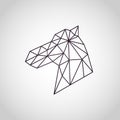 Horse logo vector icon design Royalty Free Stock Photo