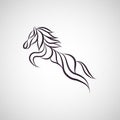 Horse logo vector icon design Royalty Free Stock Photo