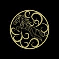 Horse logo vector icon design Royalty Free Stock Photo