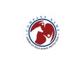 Horse love care protection logo