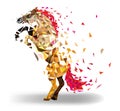 Horse Low polygon geometric pattern style. vector eps 10 Royalty Free Stock Photo