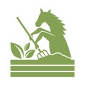 Horse manure icon - natural organic component