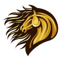 Horse mascot illustration