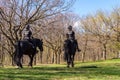 Horse-mounted police in Montreal