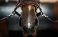 Horse Nose and Bridle Royalty Free Stock Photo