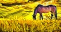 Horse on pasture