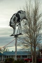 A horse on a pole at the Redwood Motel in Bridgeport, California, USA