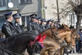 Horse police at parade Royalty Free Stock Photo