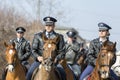Horse police riding Royalty Free Stock Photo