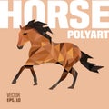 Horse Polygon Illustration