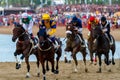 Horse race on Sanlucar of Barrameda, Spain, 2016