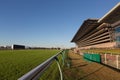 Horse racing track with blue sky Royalty Free Stock Photo