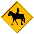 Horse rider sign Royalty Free Stock Photo