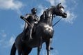 Horse and rider statue Royalty Free Stock Photo