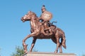 Horse rider statue