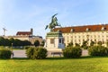 Horse and rider statue of archduke Karl in vienna