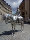 Horse and Rider statue by Charles Ray Royalty Free Stock Photo